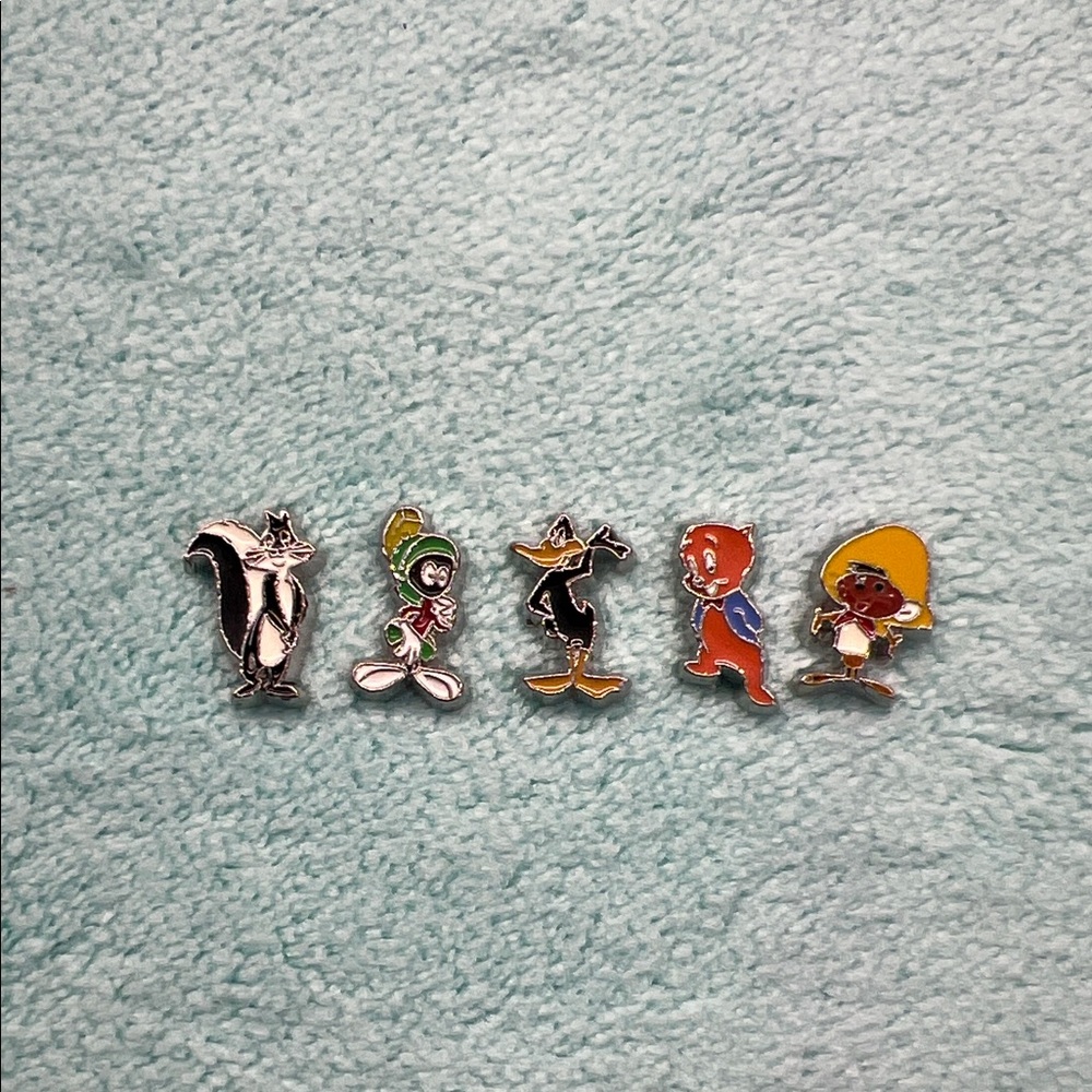 Looney Tunes Character Floating Locket Charms Set